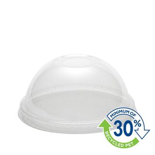 ECO+ CLARITY CLEAR rPET CUP LID - DOME 15 - 24oz ( 98mm dia ) - 33-EC98CCDL - 1000 - CTN