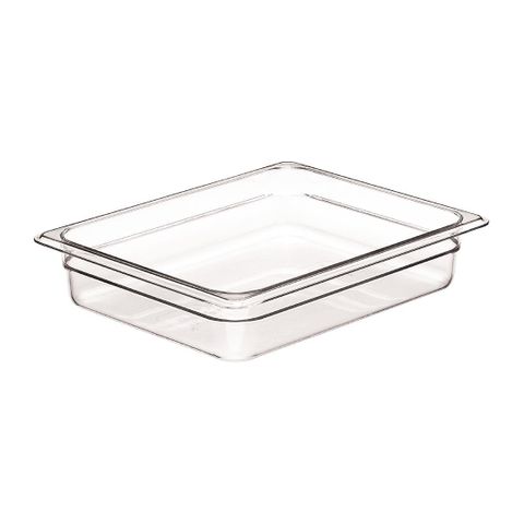CAMBRO CLEAR POLYCARBONATE 1/2 SIZE 65MM GASTRONORM PAN - DM730 - EACH