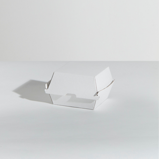 PINNACLE ENVIRO BURGER BOX - PLAIN WHITE 105 x 102 x 80mm - 250 - CTN