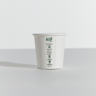 PINNACLE TRULY ECO 04oz WHITE SINGLE WALL COFFEE CUP - AQUEOUS COATED - 1000 - CTN