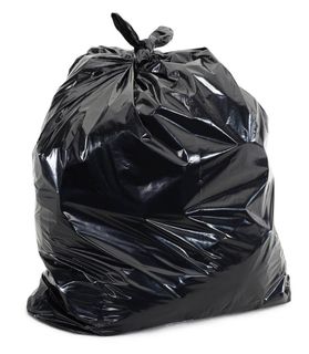 PNI 240L BLACK GARBAGE (WHEELIE) HEAVY DUTY BIN LINERS - 100 - CTN