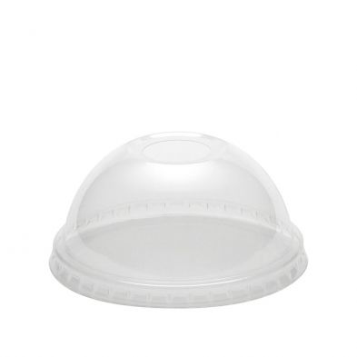 ECO+ CLARITY CLEAR rPET CUP LID - DOME 12oz - ( 92mm dia ) - 50 - SLV