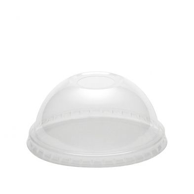 ECO+ CLARITY CLEAR rPET CUP LID - DOME 12oz - ( 92mm dia ) - 50 - SLV