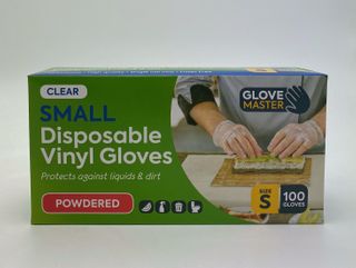 GLOVE MASTER VINYL CLEAR PRE - POWDERED GLOVES - SMALL - 1000 - CTN