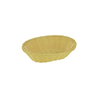 BREAD BASKET PP OVAL STRAW COLOUR 240MM - 41849 - 12 - PKT