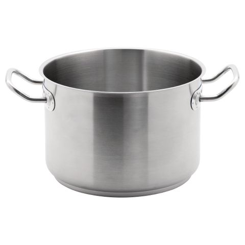 VOGUE STAINLESS STEEL STEW PAN / POT 7L - 240MM DIA x 160MM H ( M940 ) - EACH