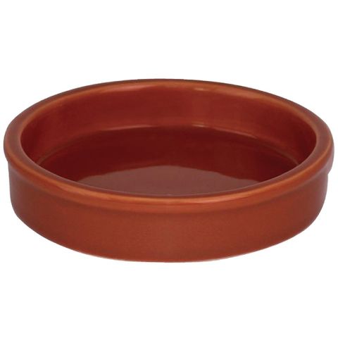 OLYMPIA RUSTIC TERRACOTTA TAPAS DISH - ( 21MM H x 103MM DIA ) CD740 - 6 - PACK