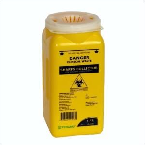 SHARPS DISPOSAL CONTAINER 1.4L YELLOW ( SC-5847 ) - EACH