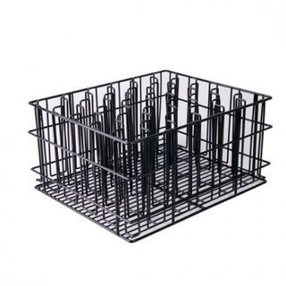 VOGUE GLASS BASKET 30 COMPARTMENT PVC COATED BLACK ( GH685 ) - EACH