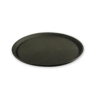 NON SLIP ROUND DRINK TRAY 28CM BLACK EA - 48828 - EACH