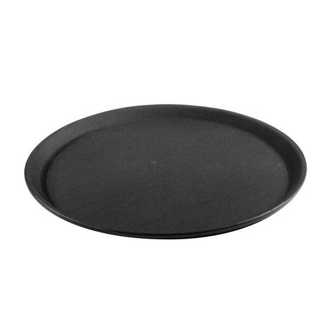 NON SLIP ROUND DRINK TRAY 40CM BLACK EA - 48840 - EACH