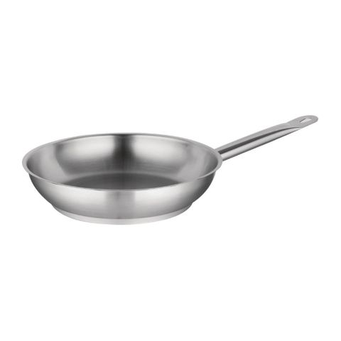 VOGUE STAINLESS STEEL FRYPAN 240MM DIA - INDUCTION COMPATIBLE ( M925 ) - EACH