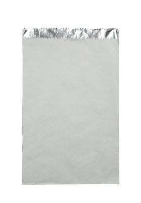 CHICKEN BAG PLAIN WHITE HALF / SMALL - FOIL LINED - 195mm L x 175mm W + 50mm G - 250- PKT
