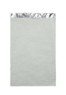 CHICKEN BAG PLAIN WHITE LARGE - FOIL LINED - 310MM L x 175mm W + 50 G - 250 -PKT
