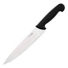 HYGIPLAS 8.5" (21.5CM) COOKS KNIFE BLACK HANDLE - C265 - EACH