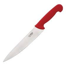 HYGIPLAS 8.5" (21.5CM) COOKS KNIFE RED HANDLE - C895 - EACH