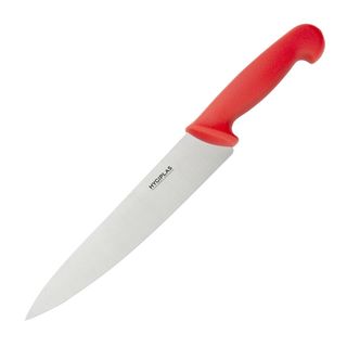 HYGIPLAS 8.5" (21.5CM) COOKS KNIFE RED HANDLE - C895 - EACH