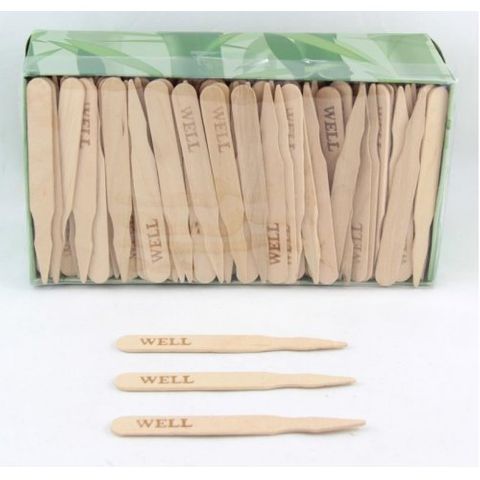 ALPEN WOODEN STEAK MARKER PADDLE 9CM - WELL DONE - 460495 - 500 - PACK