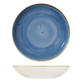 BOWL COUPE 182MM CHURCHILL STONECAST CORNFLOWER BLUE - 9975618-B - 12 - CTN