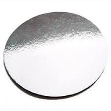 8'' (200mm) SILVER FOILED CAKE CIRCLE 2.8mm -  50 - PACK