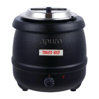 APURO SOUP KETTLE - BLACK - 10L CAPACITY - L715-A - EACH