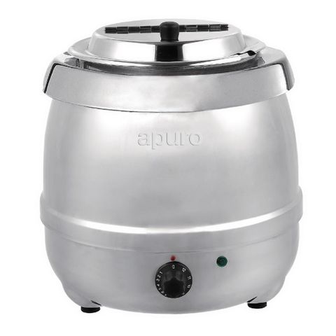 APURO SOUP KETTLE - STAINLESS STEEL - 10L CAPACITY - L714-A - EACH