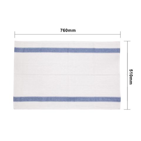 VOGUE HEAVY DUTY TEA TOWEL - BLUE - 762mm L x 508mm W ( E918 ) - EACH