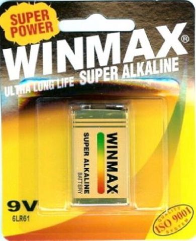 WINMAX ALKALINE 9 VOLT BATTERY - 1 - PKT