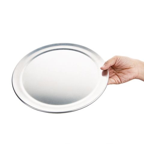 VOGUE ALUMINIUM PIZZA PLATE / TRAY WIDE RIM 255MM / 10" ( GE197 ) - EACH