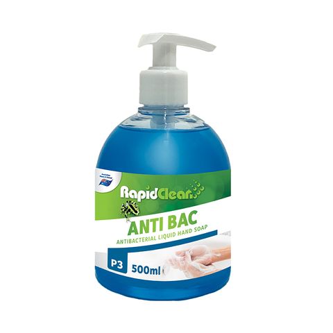Rapid Clean ANTI BAC (Unperfumed Liquid Hand soap) - 500ml - EACH