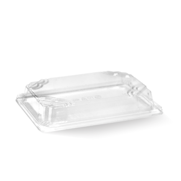 BIOPAK SMALL SUSHI TRAY PLA LID CLEAR - 169X93X32mm - 50 - ( B-STL-SMALL ) - SLV