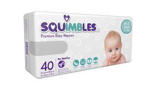 SQUIMBLES NAPPIES - SIZE 2 (4 - 8KG) - SMALL - (SQS160) -160 - CTN