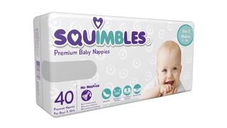 SQUIMBLES NAPPIES - SIZE 3 (6 - 13KG) - MEDIUM - (SQM160) - 160 - CTN