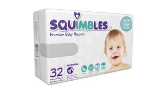 SQUIMBLES NAPPIES - SIZE 4 (10 - 15KG) - LARGE - (SQL128) - 128 - CTN