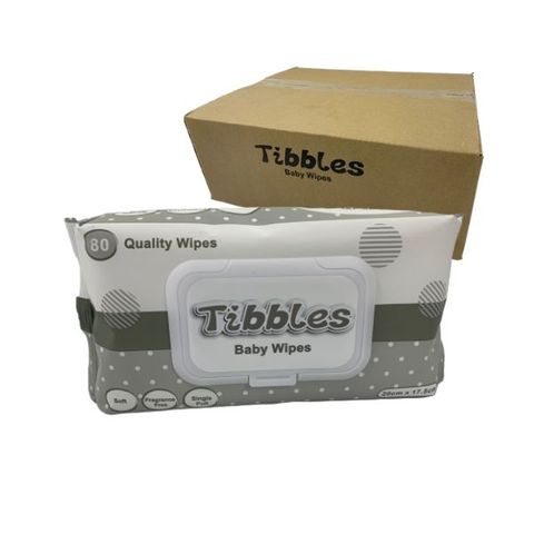 TIBBLES ECONOMY BABY WIPES (SQUIMBLES) (80 X 18PKTS) - CTN