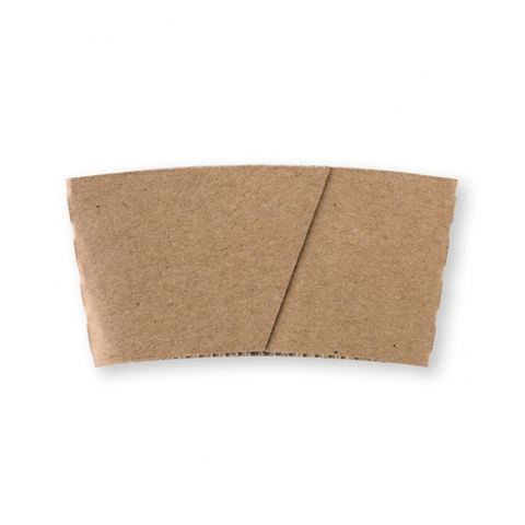 BIOPAK COFFEE CUP KRAFT PAPER SLEEVE - 8oz ( 80mm Dia ) - 100 - SLV ( BCS-8 )