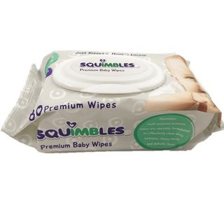 SQUIMBLES PREMIUM BABY WIPES - 80 - PKT