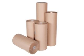 BROWN KRAFT COUNTER ROLL 600mm WIDE x 340mtr L x 25mm CORE - 60GSM - ROLL