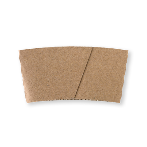 BIOPAK COFFEE CUP KRAFT PAPER SLEEVE - 12/16oz - 100 - SLV ( BCS-12 )