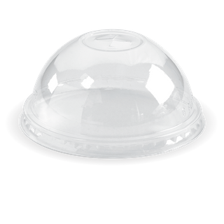 BIOPAK 300 - 700ml cup dome LID with X slot - clear - 1000 - ( C-96D(X) ) - CTN ( 100 / SLV )