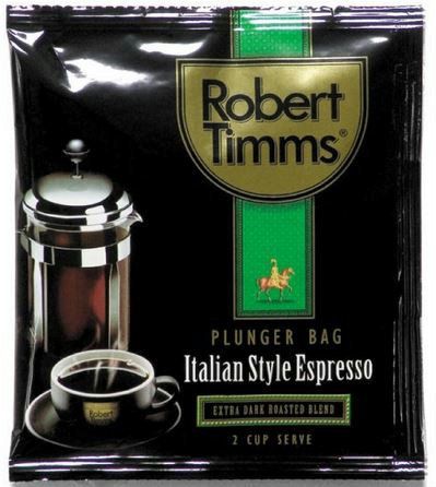 ROBERT TIMMS ITALIAN ESPRESSO PLUNGER BAGS 50'S - CTN ( 50 BAGS / CARTON )