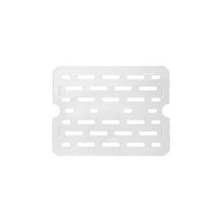 GASTRONORM POLYCARBONATE DRAIN INSERT 1/3 SIZE CLEAR EA 852310