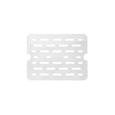 GASTRONORM POLYCARBONATE DRAIN INSERT 1/3 SIZE CLEAR EA 852310