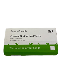 FUTURE FRIENDLY KRAFT PREMIUM SLIMLINE HAND TOWEL - 200-SLV