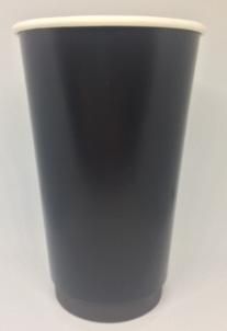 CUSTOM BIG-BLACK DOUBLE WALL COFFEE CUP - 16oz - 25 - SLV