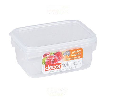 DECOR 250ML TELLFRESH OBLONG CONTAINER - 003060 -  EACH