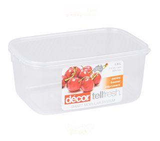 DECOR 1.8L TELLFRESH OBLONG CONTAINER - 6 - CTN