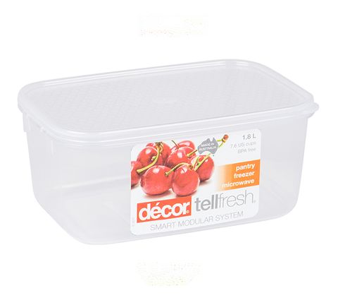 DECOR 1.8L TELLFRESH OBLONG CONTAINER - 002260 -  6 - CTN