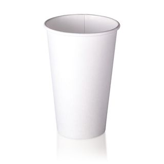 PINNACLE WHITE SINGLE WALL COFFEE CUP - 16oz (90mm) - 50 - SLV