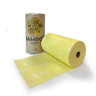 GREENMARK HEAVY DUTY BAMBOO WIPES - YELLOW - 45MTR - 300 x 500MM - 90 SHEETS - 6 - CTN ( BWY )